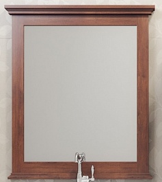 Opadiris Зеркало для ванной Палермо 75 орех – фотография-1