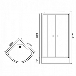 Royal Bath Душевая кабина RB 100HK6-BT-CH – фотография-5