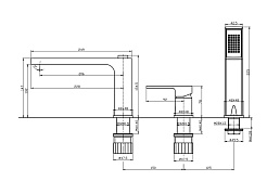 BelBagno Смеситель на борт ванны Romano ROM-BVD-CRM хром – фотография-2
