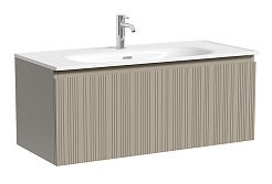 Sancos Тумба с раковиной Code 100 серая платина раковина Sabo 100 CN13003 – фотография-1