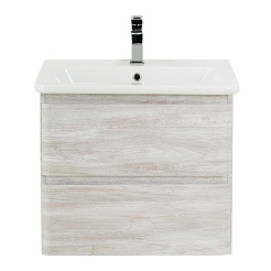 BelBagno Тумба под раковину Albano-Cer 60 подвесная Rovere Vintage Bianco – фотография-2