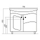Mixline Тумба с раковиной Ассоль 75 – картинка-6
