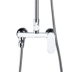 Azario Душевая стойка Arizona Round AZ-20R хром – фотография-2