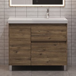 Aquanet Мебель для ванной Nova Lite 2.0 100 R дуб рустикальный – фотография-4