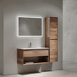 Sancos Тумба с раковиной Marmi 1.0 100 дуб чарльстон раковина Grace 101 CN7013 – фотография-4