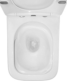 Azario Унитаз-моноблок Avanti AZ-6203 безободковый с бачком с сиденьем микролифт белый – фотография-12