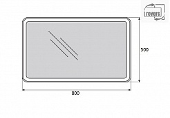 BelBagno Зеркало SPC-MAR-500-800-LED-BTN – фотография-2