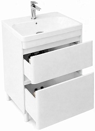 Vivon Тумба под раковину Atwood 60 напольная белая матовая – фотография-3