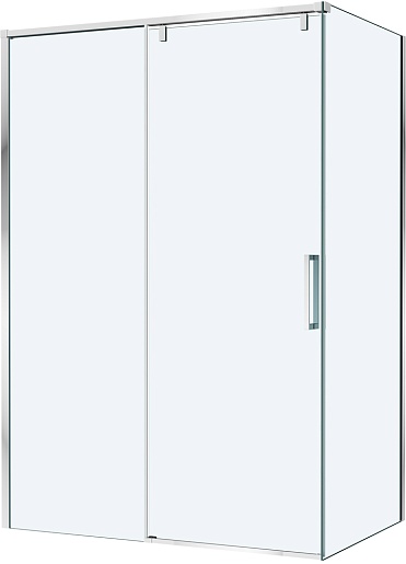 BelBagno Душевой уголок Soft Close-1 SOFT_CLOSE-1-AH-1-130/80-C-Cr 130x80 профиль хром стекло прозрачное – фото-1