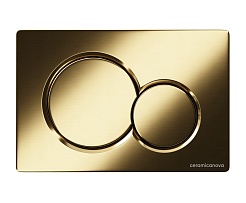 Ceramicanova Кнопка смыва Balance Circle CN12-003BG брашированное золото – фотография-1