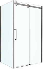 BelBagno Душевой уголок Marino MARINO-2-AH-1-110/90-C-GM 110x90 профиль сталь оружейная стекло прозрачное – фотография-1