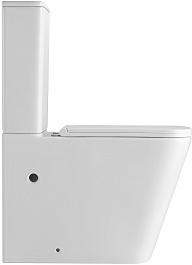 Azario Унитаз-компакт Terra AZ-6003-A безободковый с бачком с сиденьем микролифт белый – фотография-4