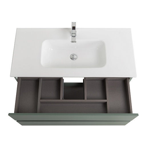 BelBagno Тумба под раковину Kraft 100 подвесная Еловый матовый – фотография-8