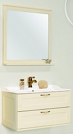 Акватон Мебель для ванной "Леон 80" дуб бежевый – фотография-1