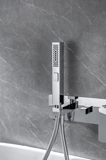 Allen Brau Смеситель для ванны с душем Infinity 5.21007-00 (с внутренней частью) хром – картинка-11