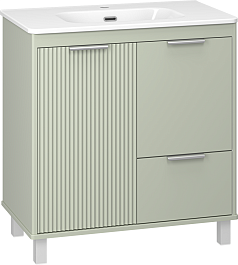 Brevita Тумба с раковиной Risacca Pistachio 80 фисташковый – фотография-2