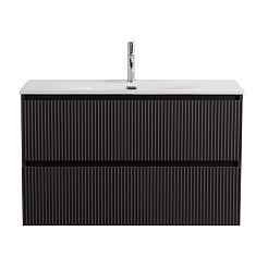 BelBagno Тумба под раковину Uno 100 подвесная Темно-Серый матовый – фотография-2