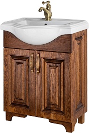 Водолей Тумба с раковиной Дубэлла 65 орех – фотография-1