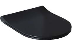 Allen Brau Унитаз подвесной Priority 4.31002.31 чёрный матовый с крышкой 4.31004.31 – фотография-4