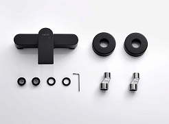 Aquatek Смеситель для душа Лира AQ1460MB матовый черный – фотография-3