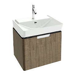 Jacob Delafon Тумба с раковиной "Reve 60" дымчатая, 1 ящик – фотография-1