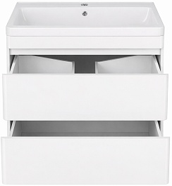 Vivon Тумба с раковиной Atwood 70 подвесная белая матовая – фотография-8