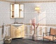 Misty Мебель для ванной Olimpia Lux 60 угловая бежевая патина L – фотография-17