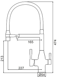 Frap Смеситель для кухни F4398 хром – фотография-4