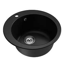 Mixline Мойка кухонная ML-GM13 ультра-черная – фотография-2