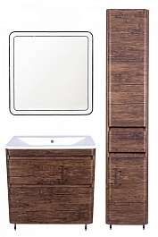 Style Line Тумба с раковиной напольная Атлантика 60, Люкс старое дерево, PLUS – фотография-7