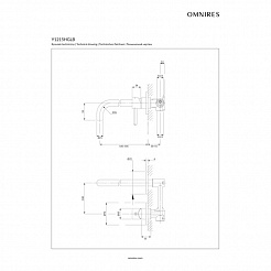 Omnires Смеситель для умывальника скрытого монтажа Y1215HGLB  – фотография-3