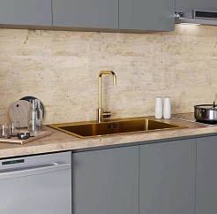 Mixline Смеситель для кухни 35k MLSS-0301G золото – фотография-3