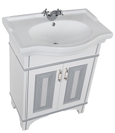 Aquanet Мебель для ванной Валенса 70 белый краколет/серебро (180460) – фотография-5