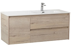 BelBagno Тумба с раковиной Kraft 100 R подвесная Rovere Galifax Bianco – фотография-1