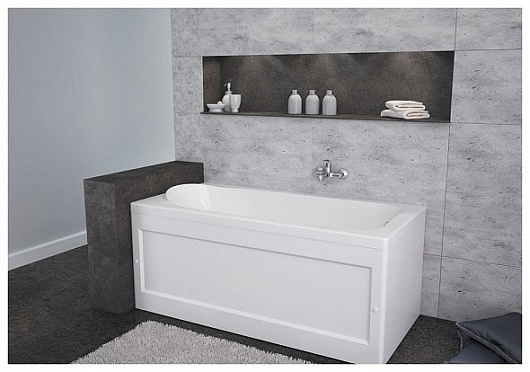 Aquanet Акриловая ванна West 140 см – картинка-5