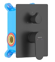 Aquatek Смеситель для душа и ванны Оберон AQ1246MB матовый черный