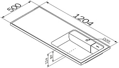 Am.Pm Мебельная раковина над стиральной машиной X-Joy 120 R белая – фотография-8