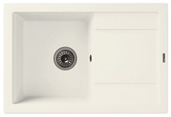 Florentina Мойка гранитная Липси 760 с углубленным крылом жасмин – фотография-1