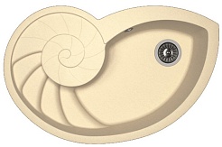 Florentina Мойка гранитная Наутилус шампань – фотография-1