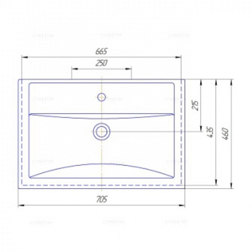 СанТа Мебель для ванной Калипсо 70 NEW подвесная – картинка-7