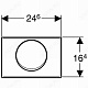Geberit Кнопка смыва Delta 15 115.101.00.1 антивандальная – фотография-4