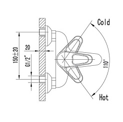 Lemark Смеситель "Luna LM4102C" для ванны – фотография-2