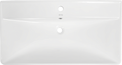 Brevita Мебель для ванной Cascade 90 подвесная белая – фотография-12