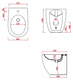 ArtCeram Биде напольное File FLB002 01;00 – фотография-4