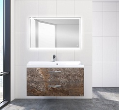 BelBagno Тумба с раковиной AURORA 1000 Ardesia Variegato, ручки хром – фотография-2
