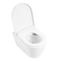 BelBagno Унитаз подвесной Marino BB105CHR/BB105SC безободковый – фотография-7