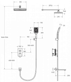 BelBagno Душевая система Due DUE-VDSET-CRM хром – фотография-3