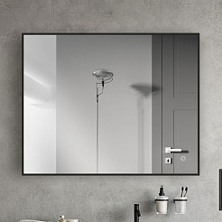 Vincea Зеркало 100x80 VLM-3VN100B с ореольной подсветкой черное – фотография-3