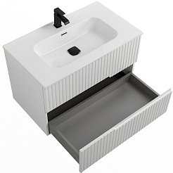 Cezares Тумба под раковину Duet-N 90 подвесная Bianco Lucido – фотография-3