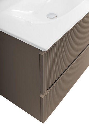 BelBagno Тумба с раковиной Uno 80 подвесная Бежевый матовый с раковиной BB-8099-80 – картинка-7